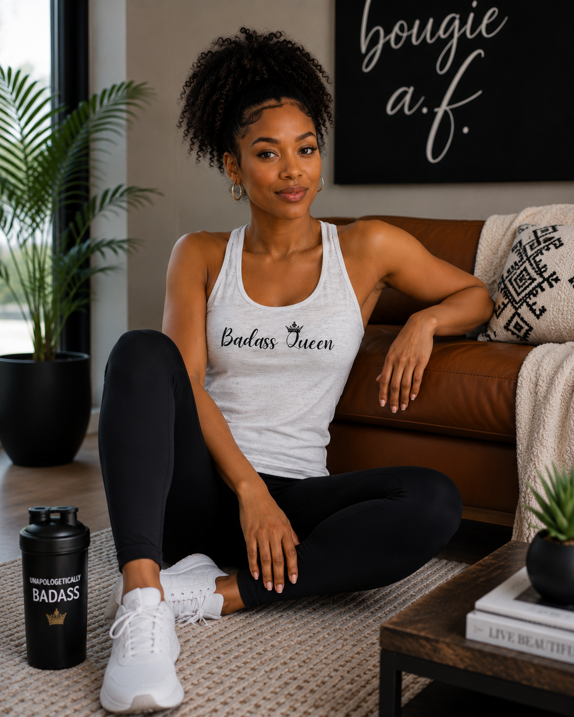 Badass Queen Women's Racerback Tank