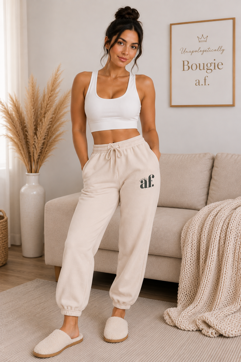 Bougie AF Cozy Fleece Sweatpants