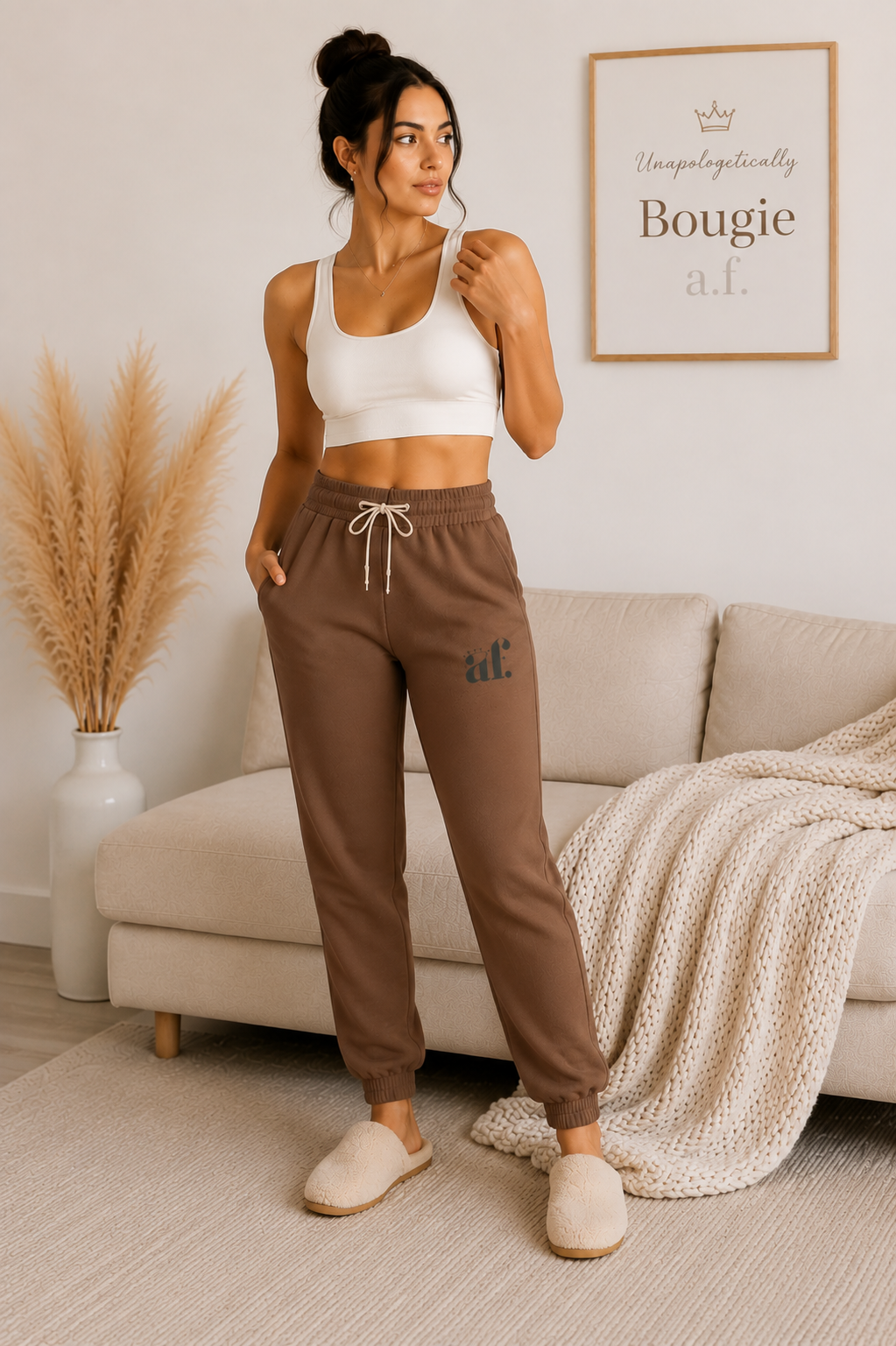 Bougie AF Cozy Fleece Sweatpants