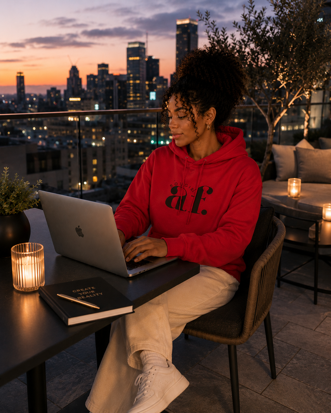 Bougie AF Fleece Hoodie
