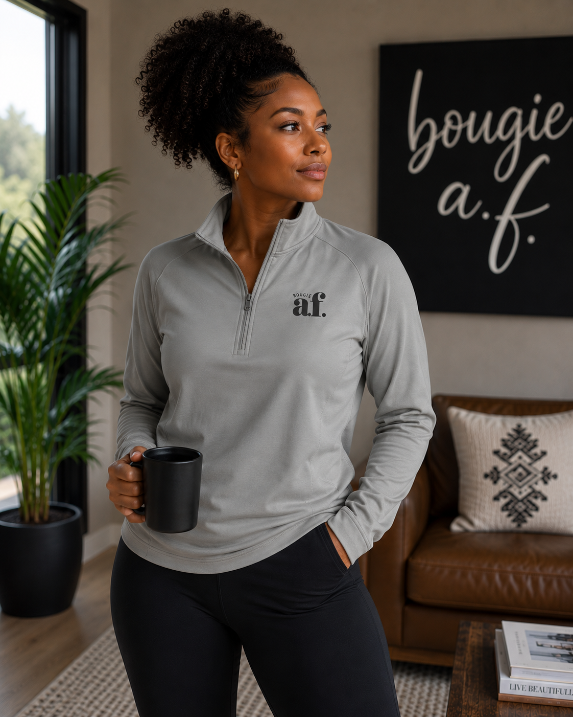 Bougie AF Quarter-Zip Pullover