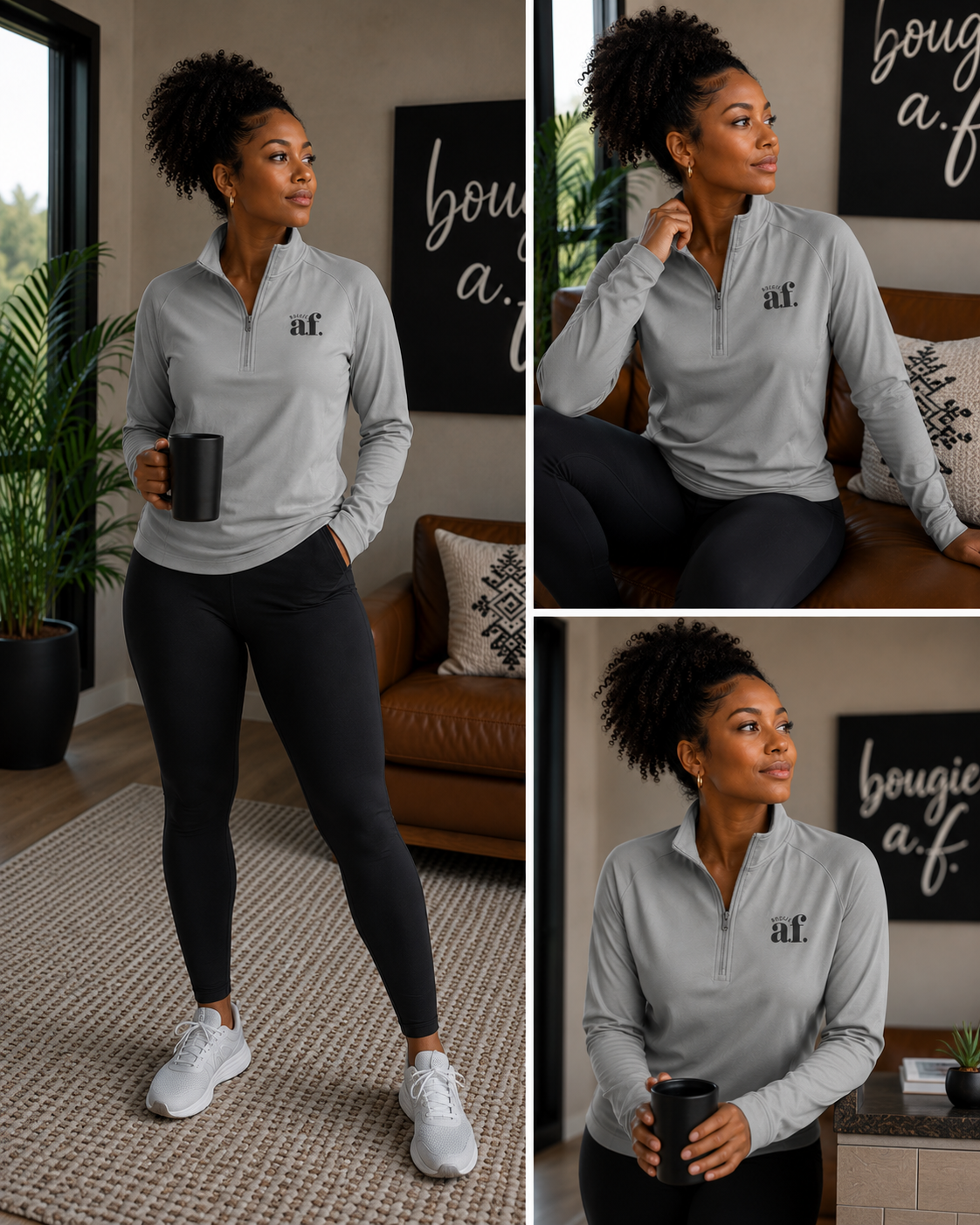 Bougie AF Quarter-Zip Pullover