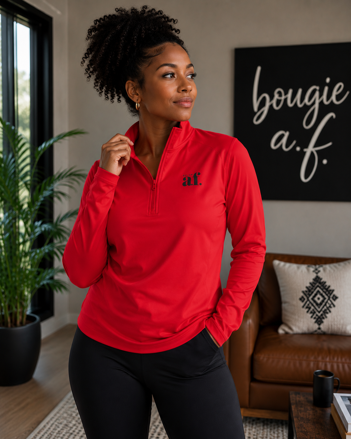 Bougie AF Quarter-Zip Pullover