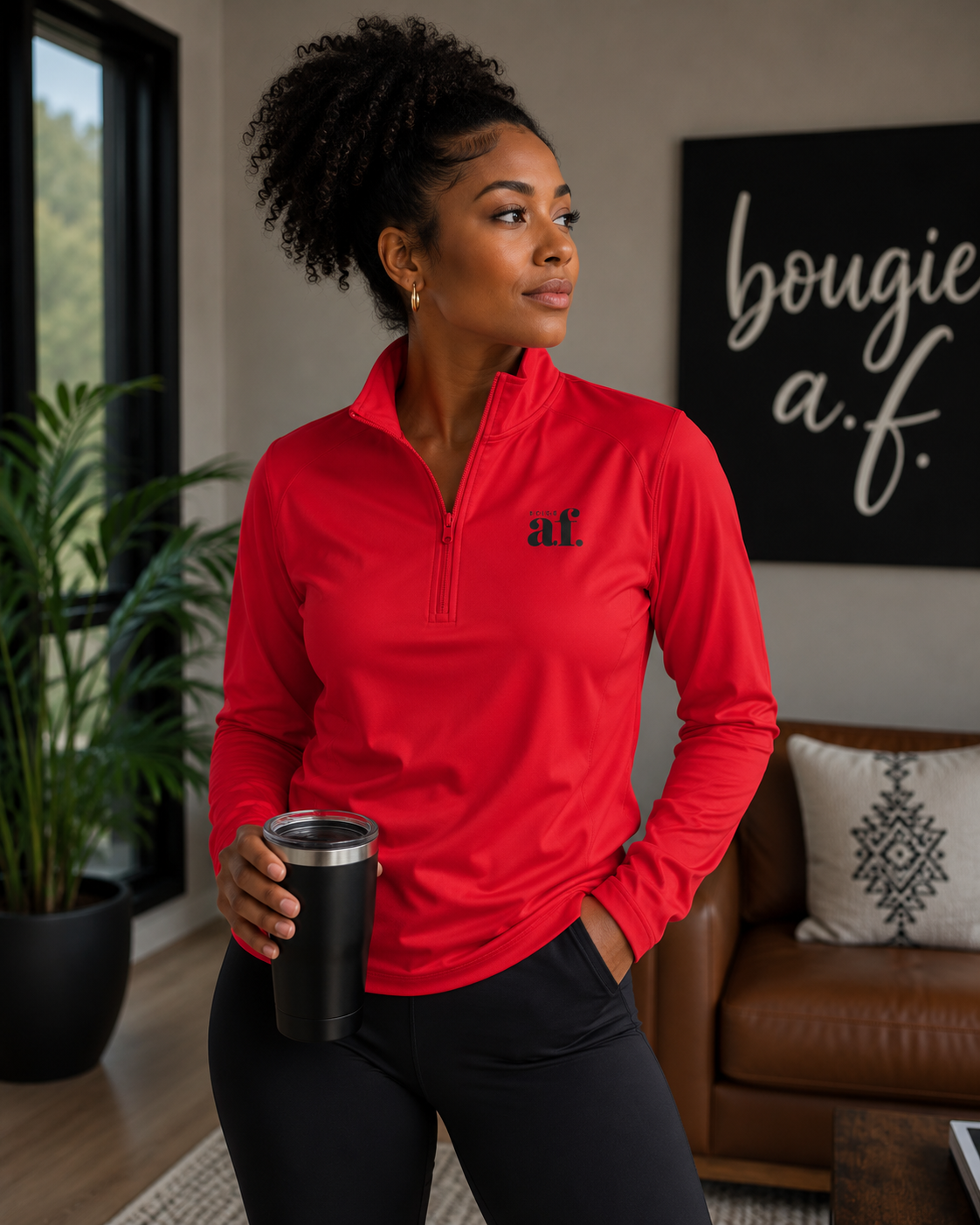 Bougie AF Quarter-Zip Pullover