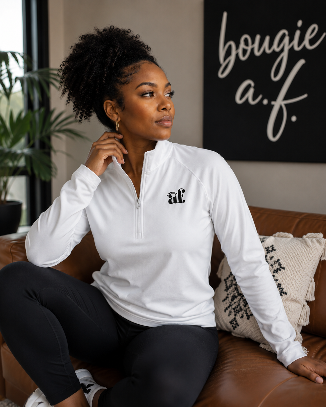 Bougie AF Quarter-Zip Pullover