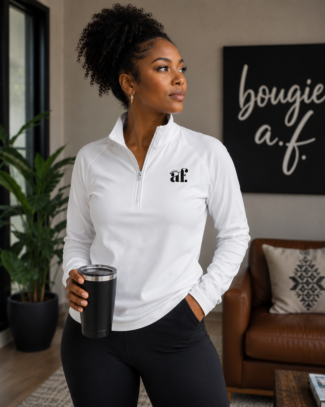 Bougie AF Quarter-Zip Pullover