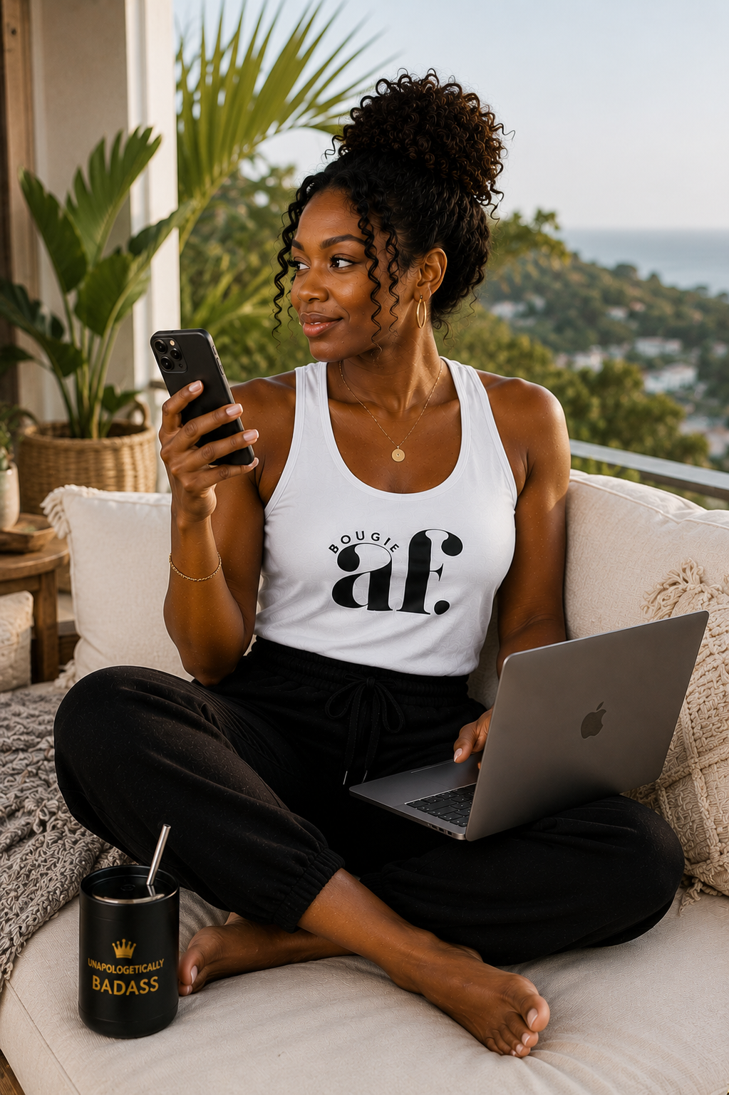 Bougie AF Unisex Tank Top