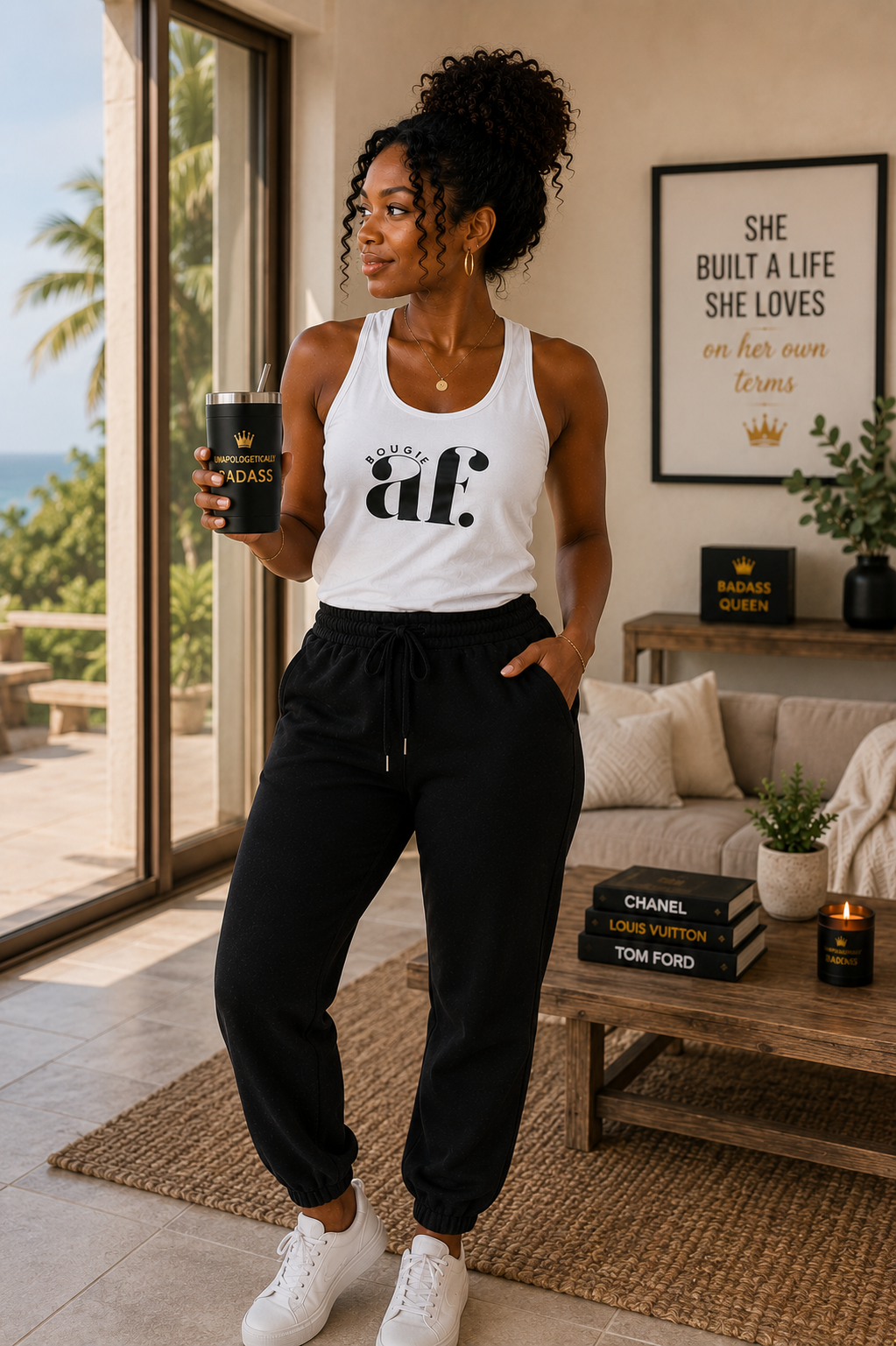 Bougie AF Unisex Tank Top