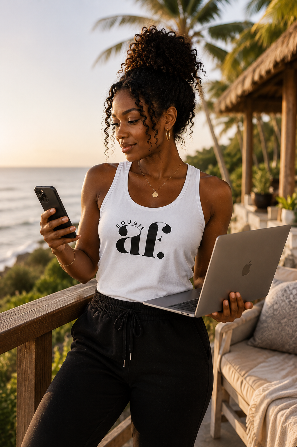 Bougie AF Unisex Tank Top