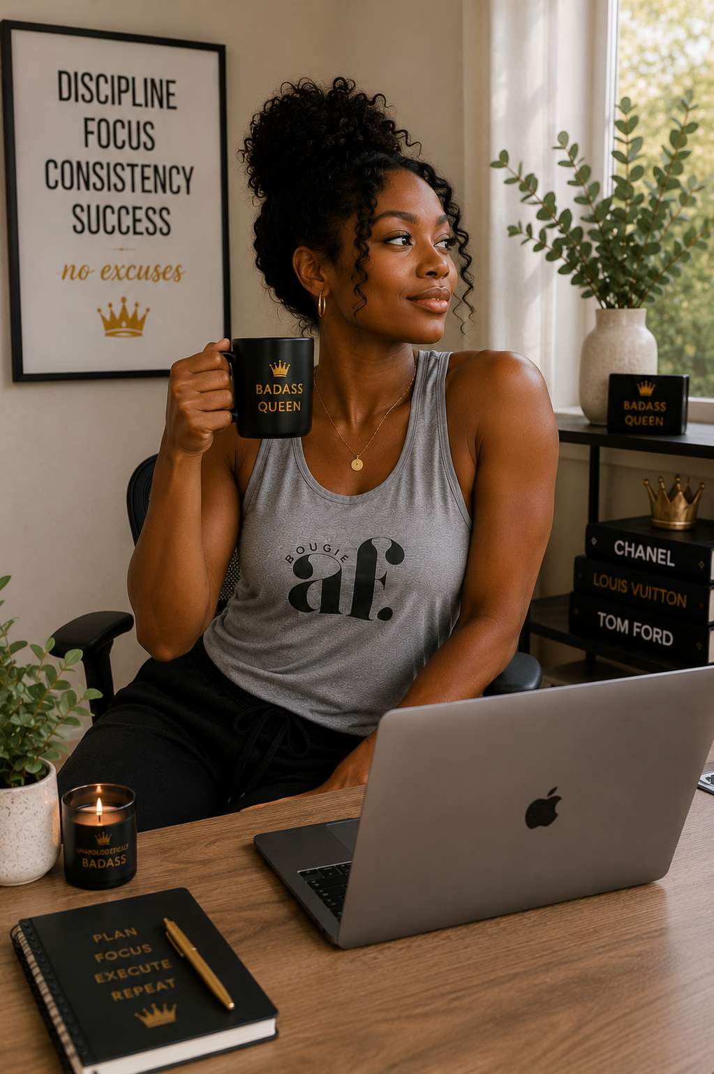 Bougie AF Unisex Tank Top