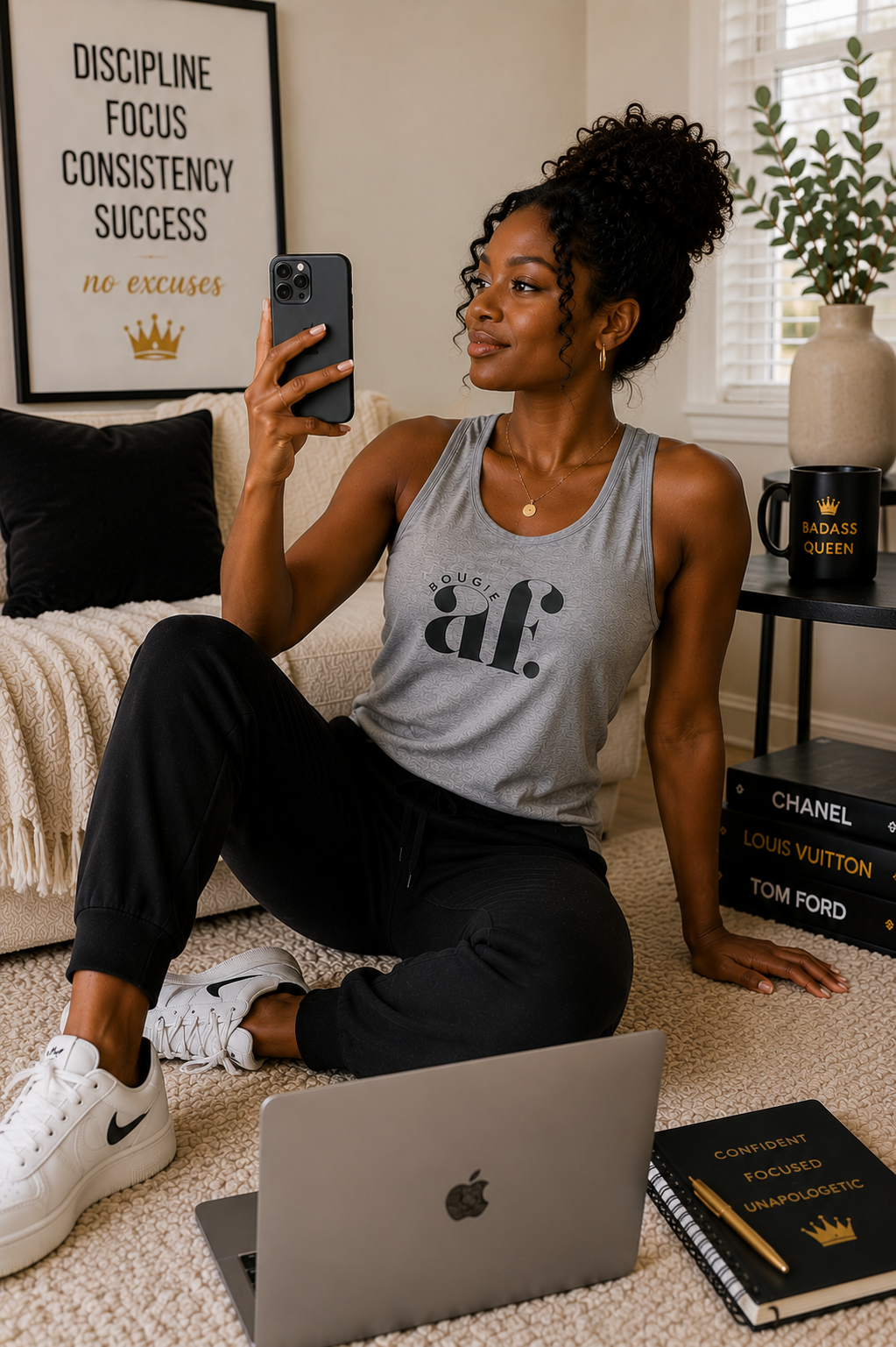 Bougie AF Unisex Tank Top