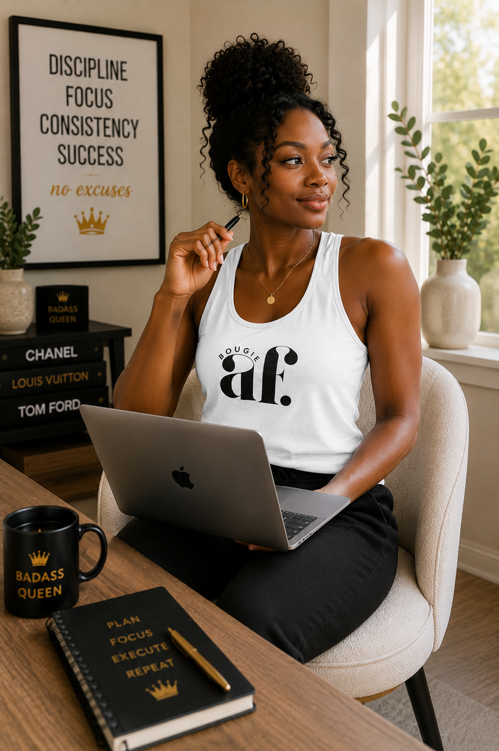 Bougie AF Unisex Tank Top