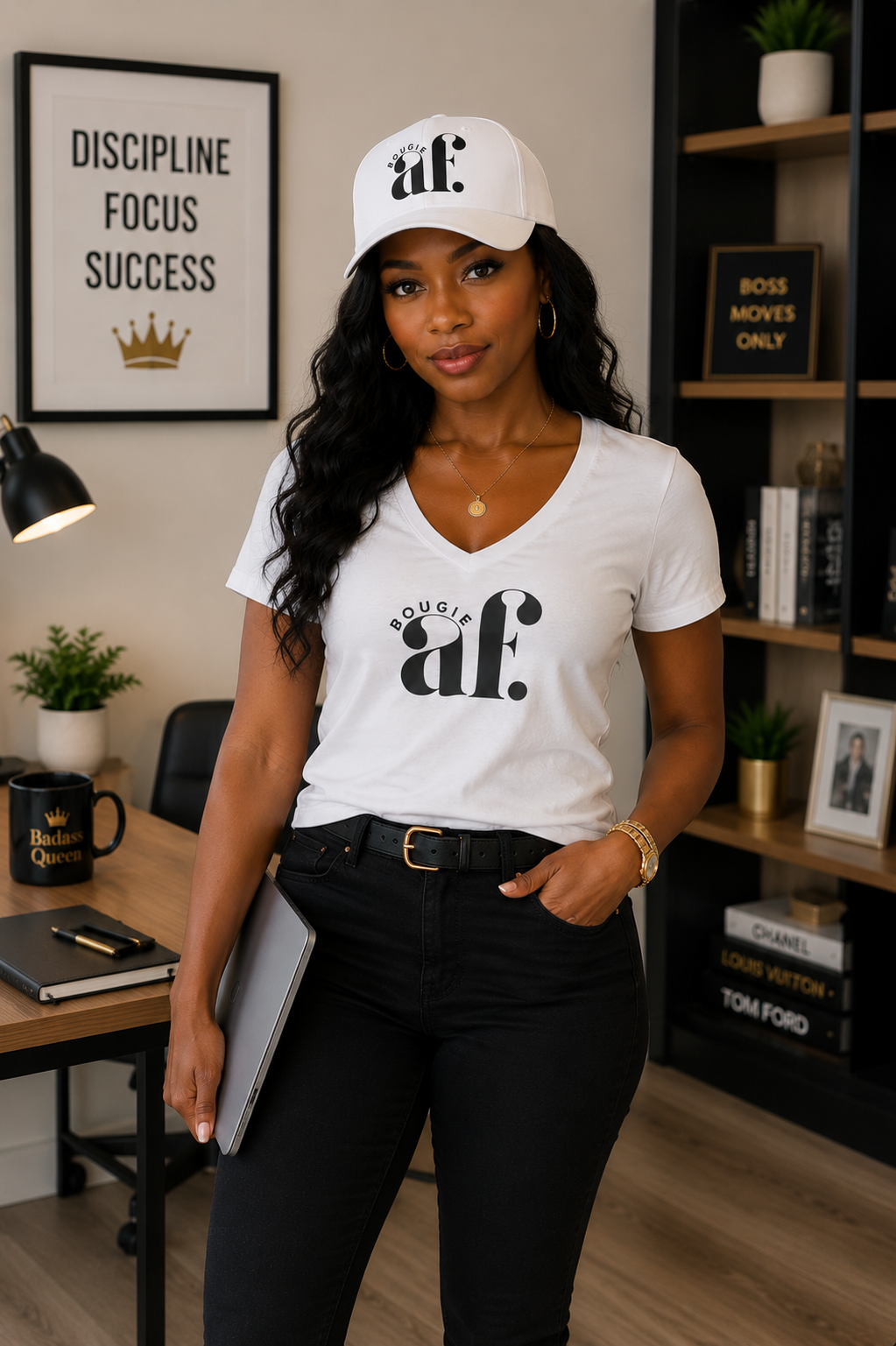 Bougie AF Unisex V-Neck Tee