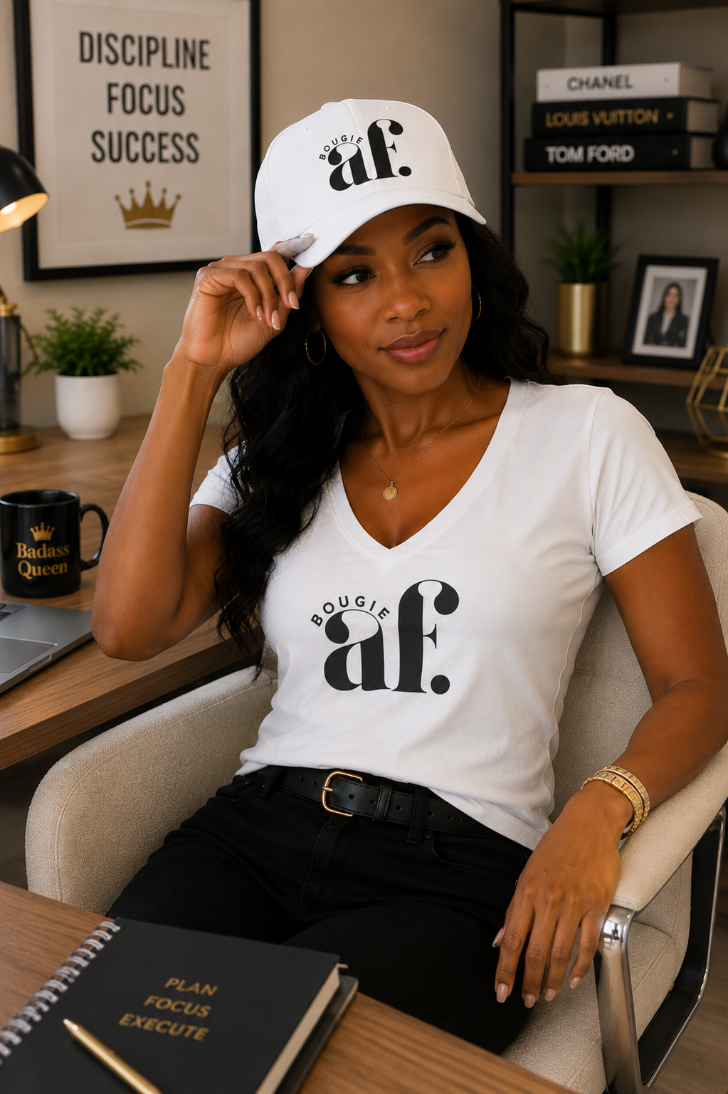 Bougie AF Unisex V-Neck Tee