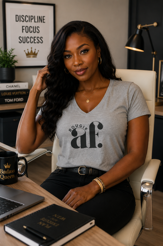 Bougie AF Unisex V-Neck Tee