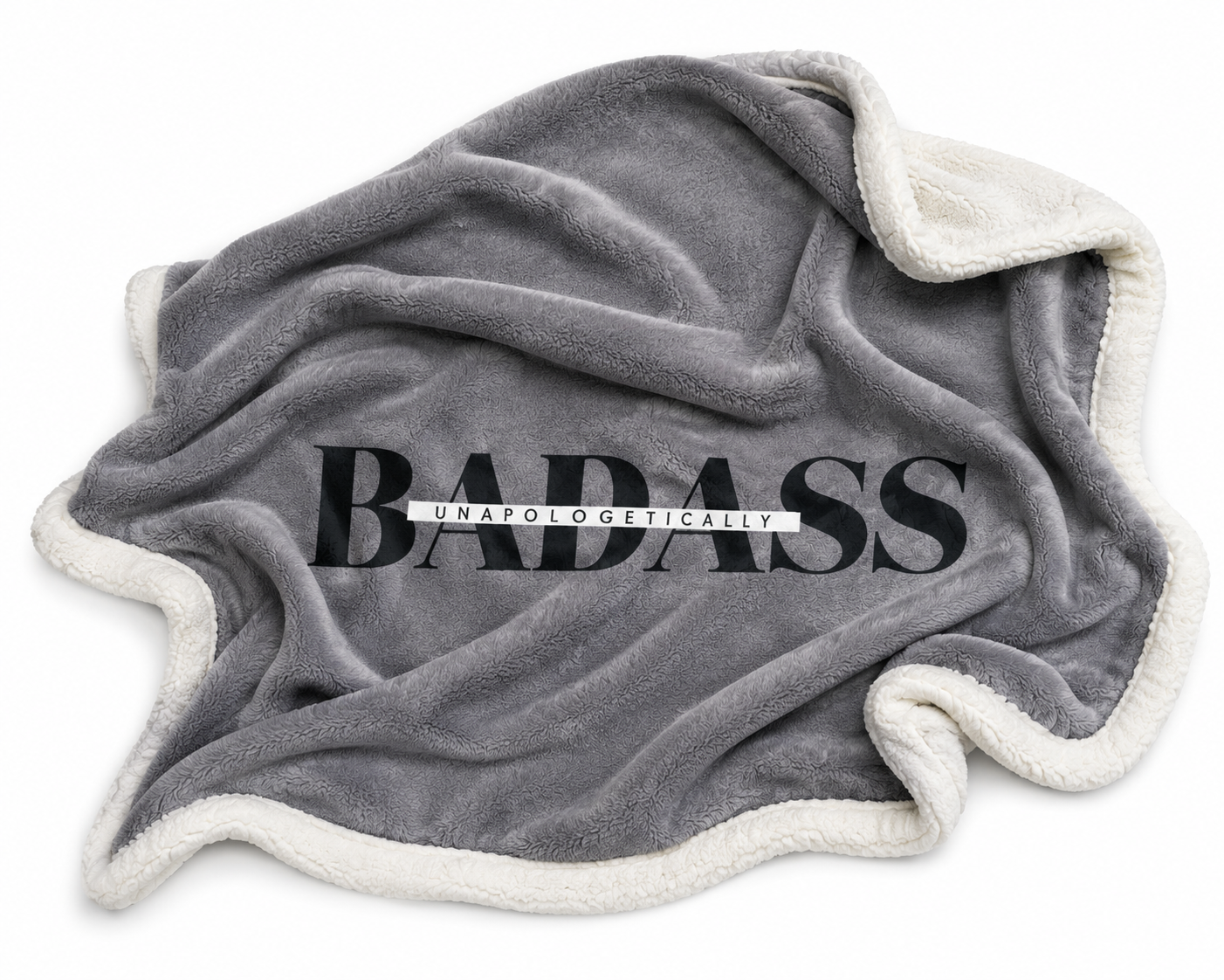 Badass Velveteen Plush Blanket, Cozy Throw for Adults, Birthday Gift, Home Decor, Perfect for Relaxation and Cozy Nights