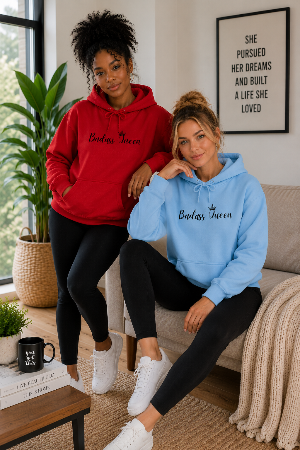 Badass Queen Unisex Heavy Blend™ Hooded Sweatshirt