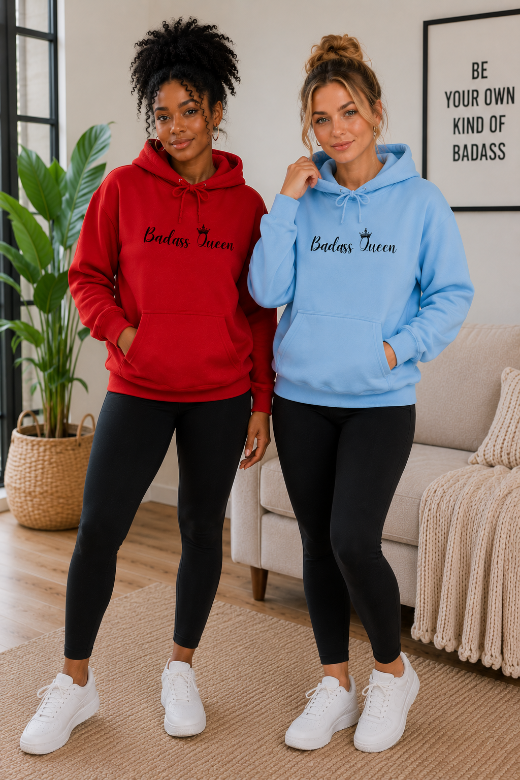 Badass Queen Unisex Heavy Blend™ Hooded Sweatshirt