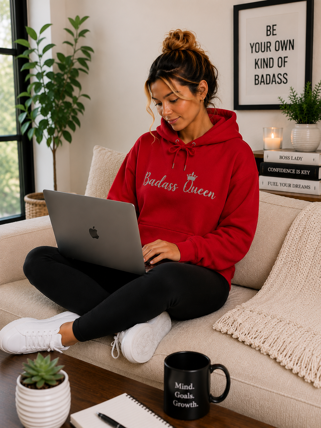 Badass Queen Unisex Heavy Blend™ Hooded Sweatshirt