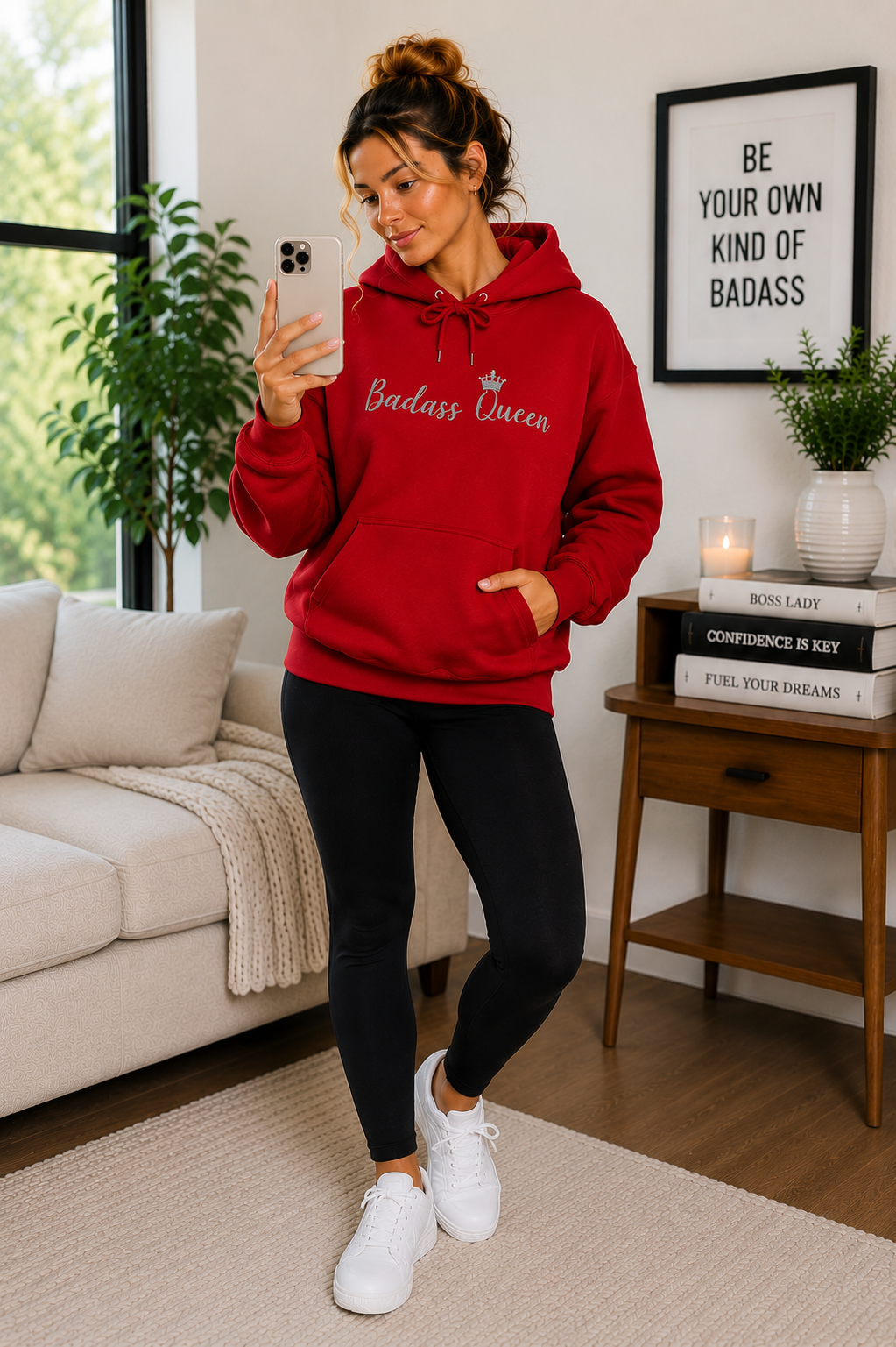 Badass Queen Unisex Heavy Blend™ Hooded Sweatshirt