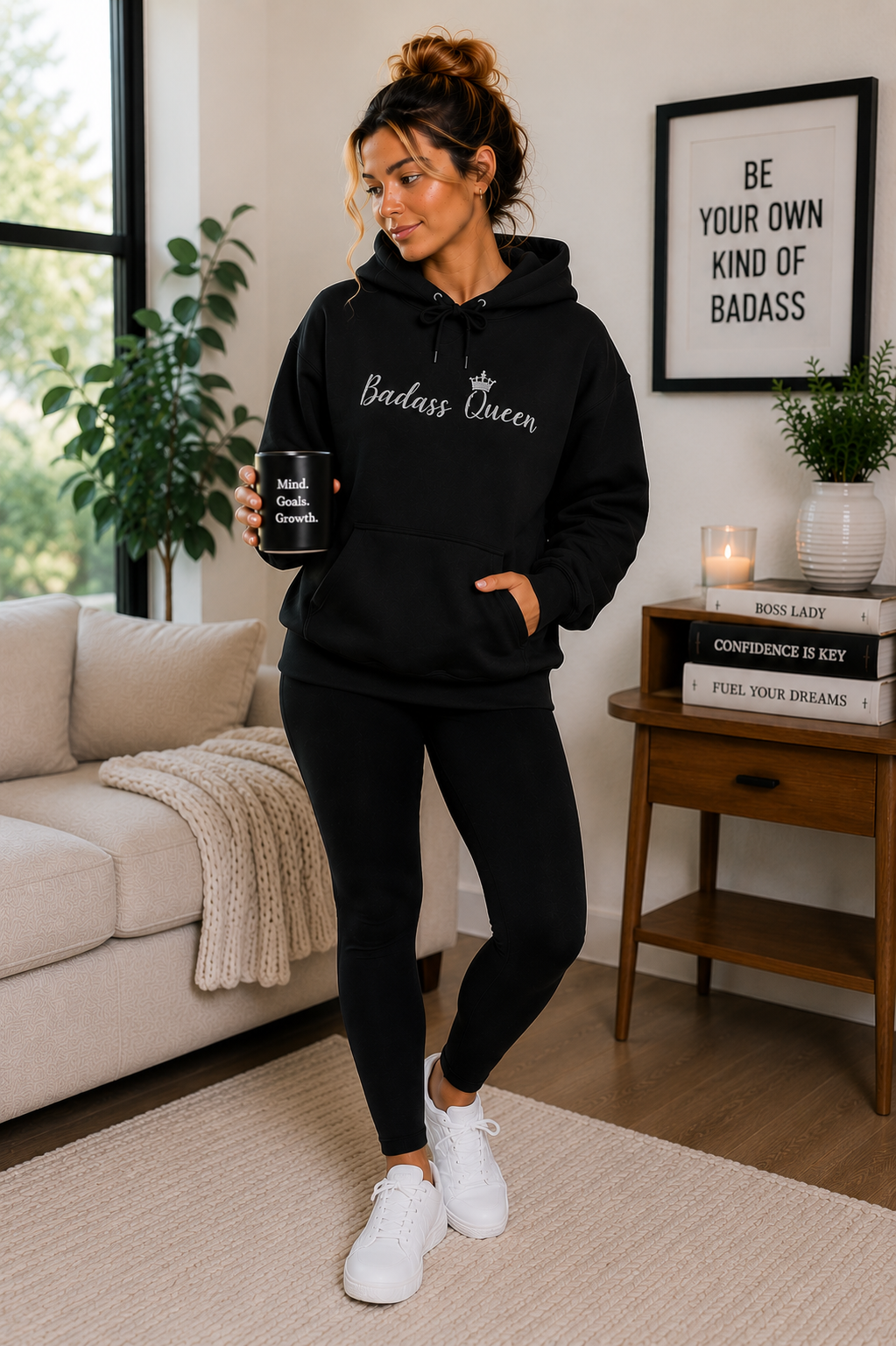 Badass Queen Unisex Heavy Blend™ Hooded Sweatshirt