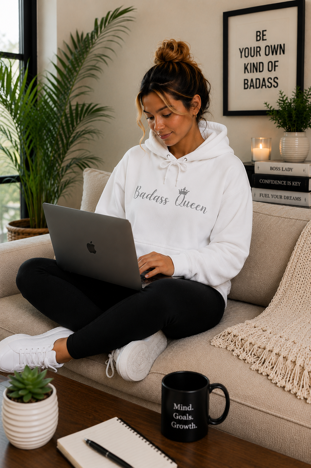 Badass Queen Unisex Heavy Blend™ Hooded Sweatshirt