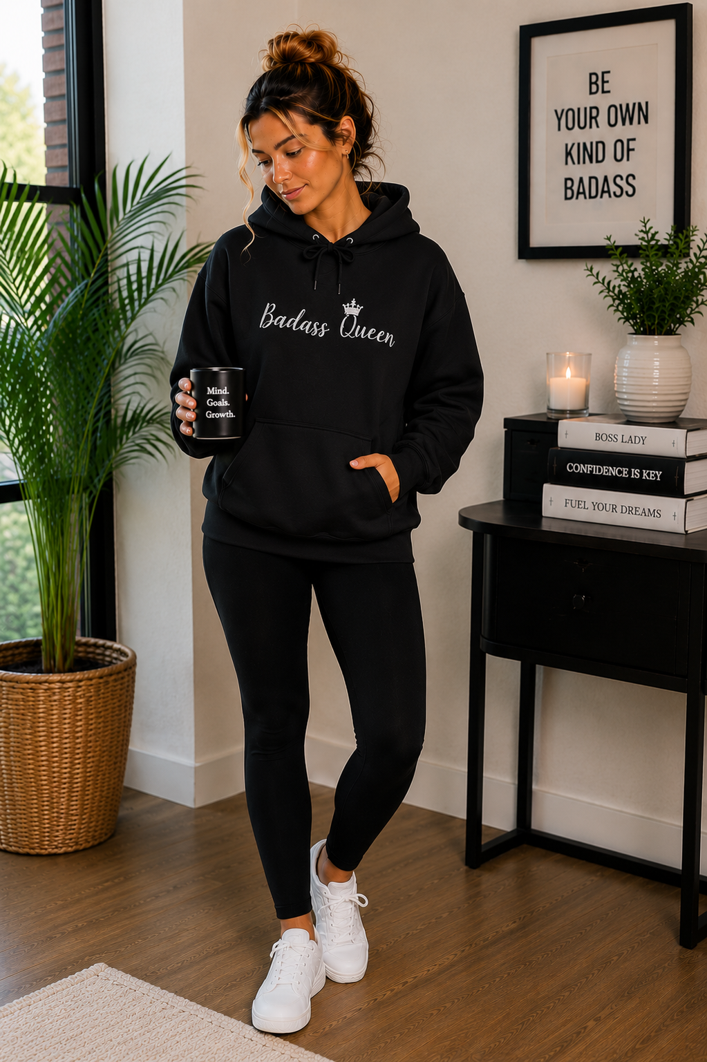 Badass Queen Unisex Heavy Blend™ Hooded Sweatshirt