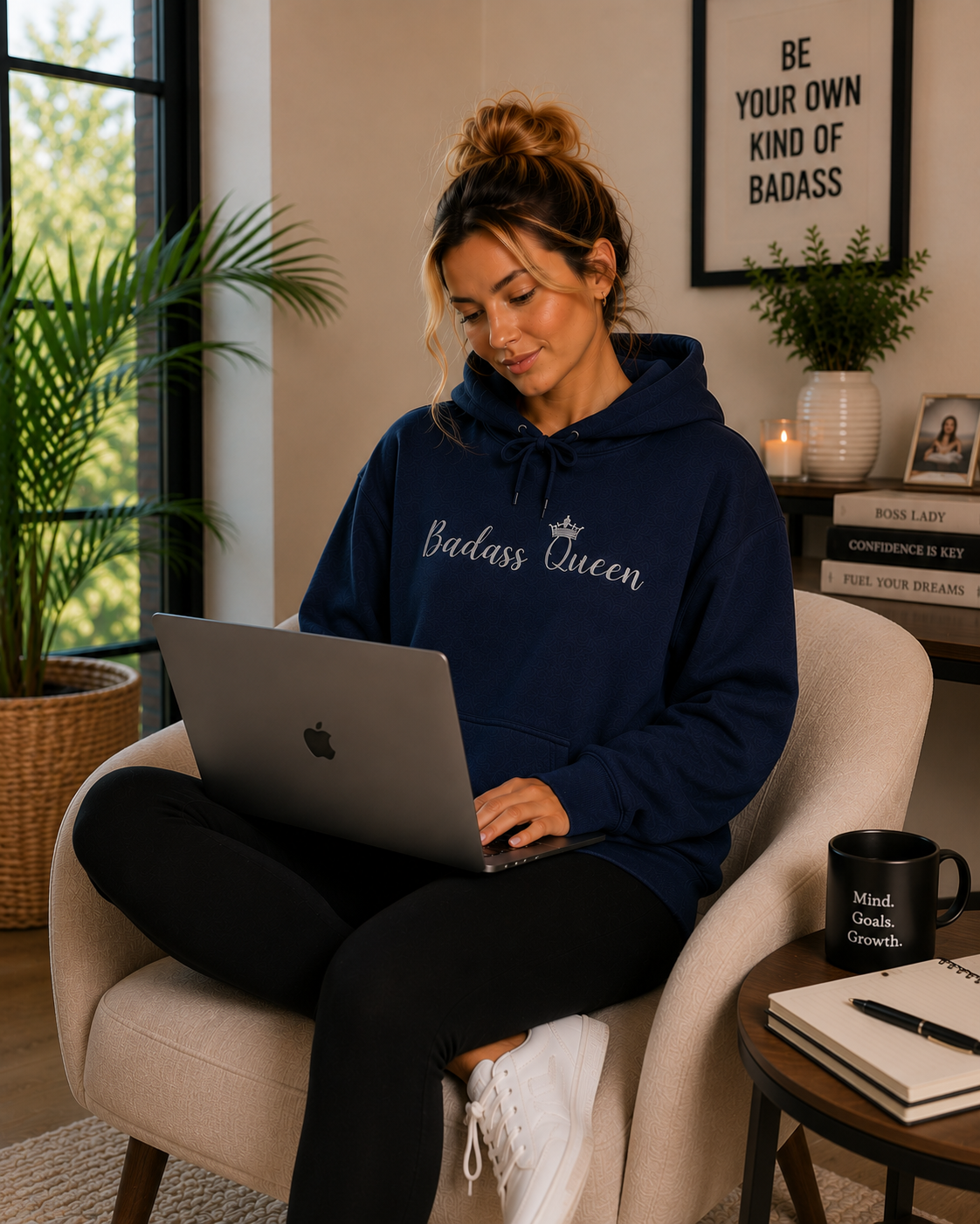 Badass Queen Unisex Heavy Blend™ Hooded Sweatshirt