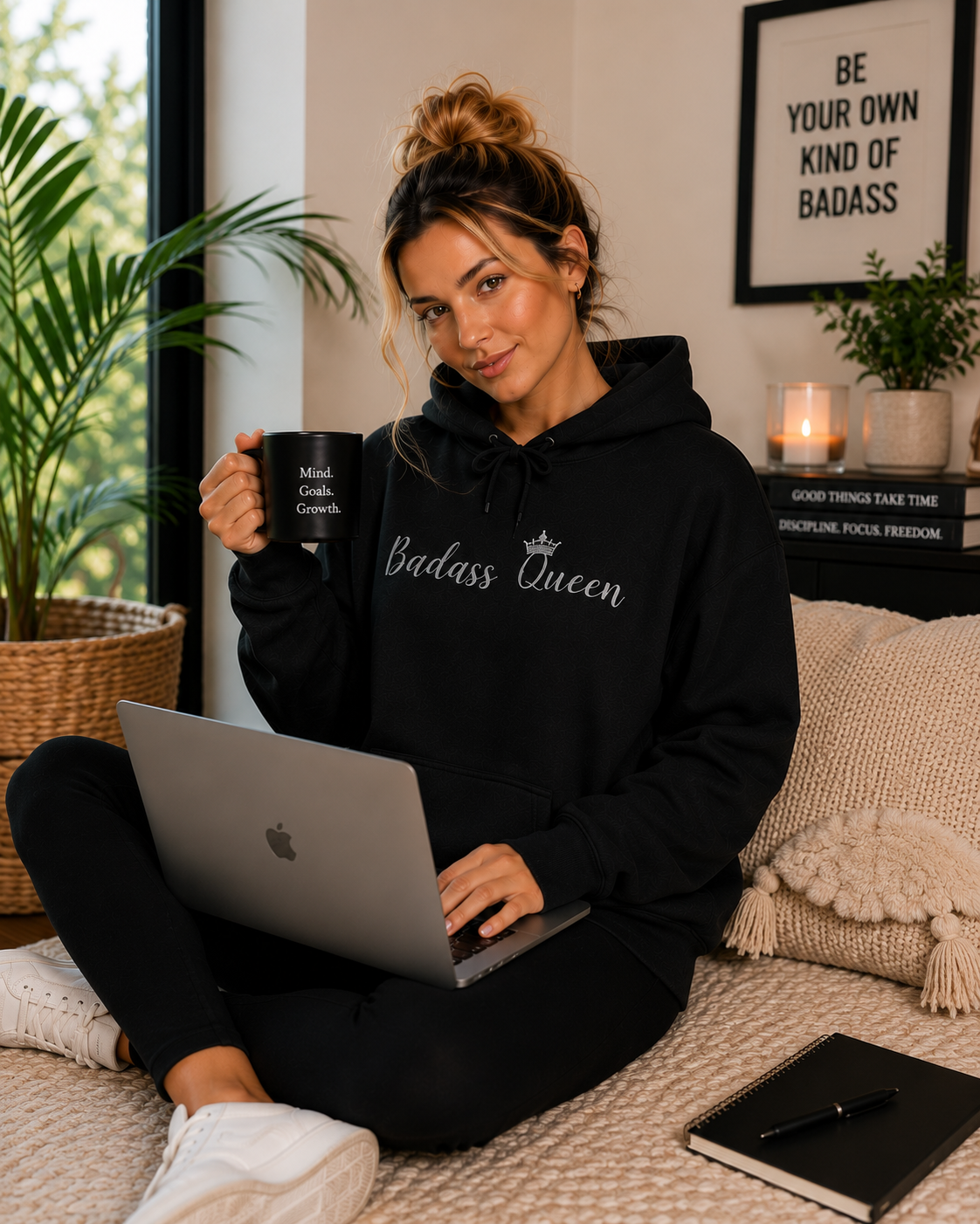 Badass Queen Unisex Heavy Blend™ Hooded Sweatshirt