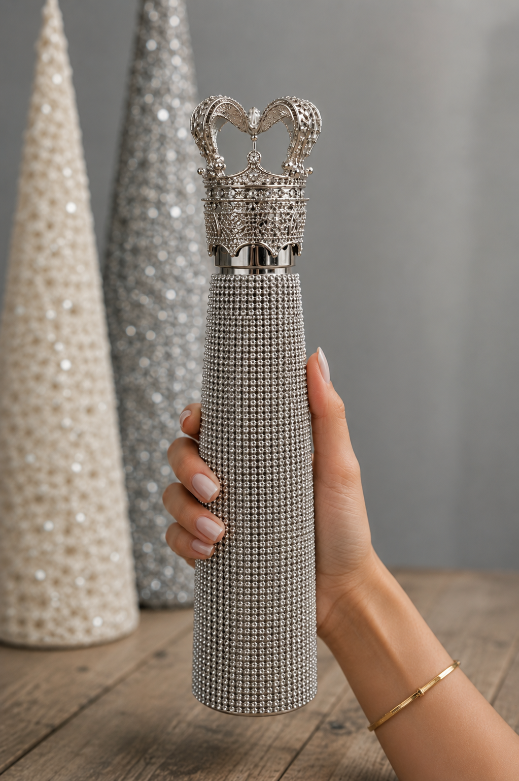Sparkle Crown Stainless Steel Water Bottle