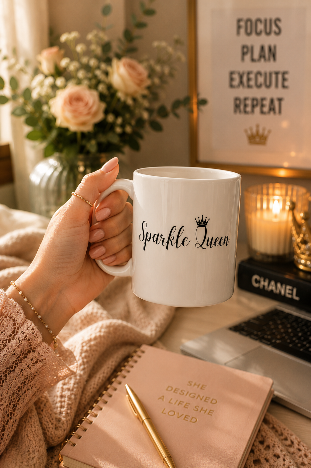 Sparkle Queen Ceramic Mug 15oz