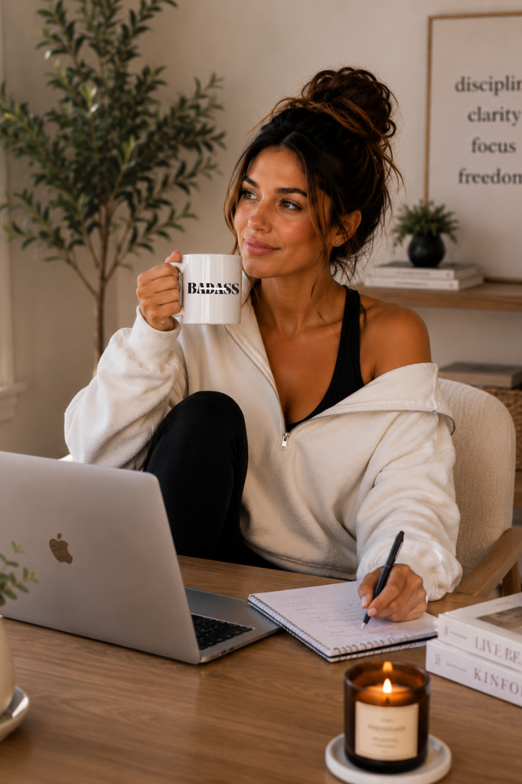 'UNAPOLOGETICALLY BADASS' Ceramic Mug