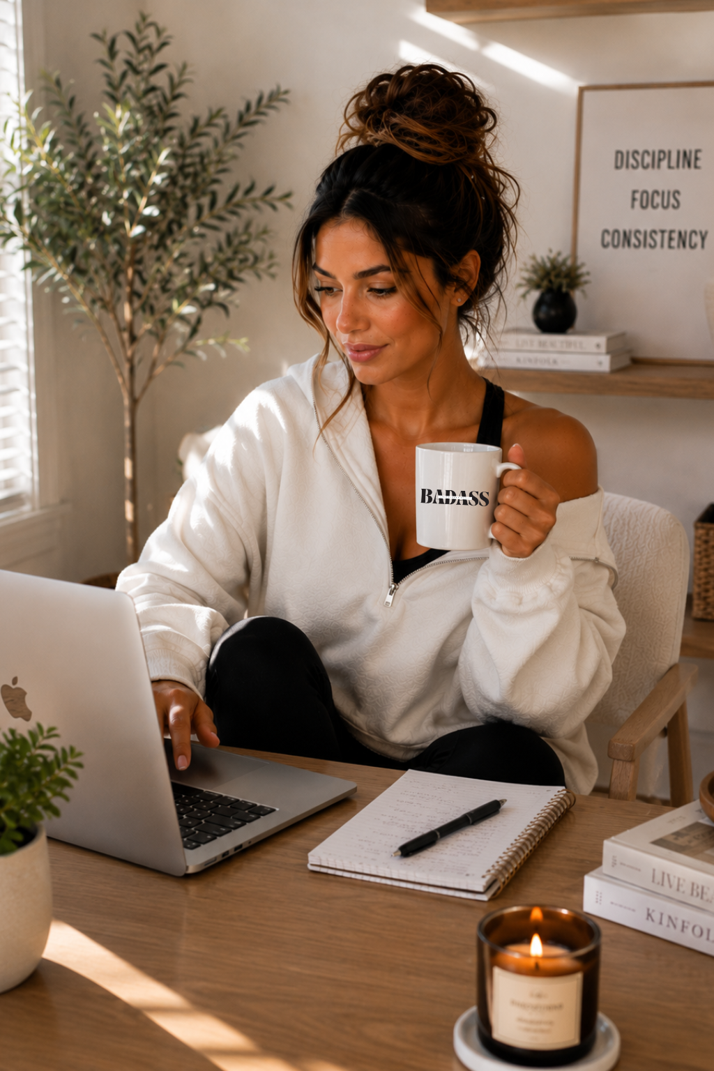 'UNAPOLOGETICALLY BADASS' Ceramic Mug