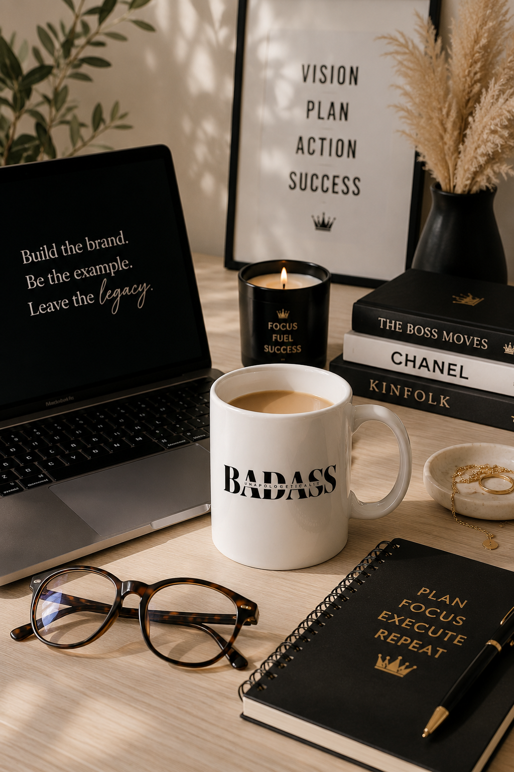 'UNAPOLOGETICALLY BADASS' Ceramic Mug
