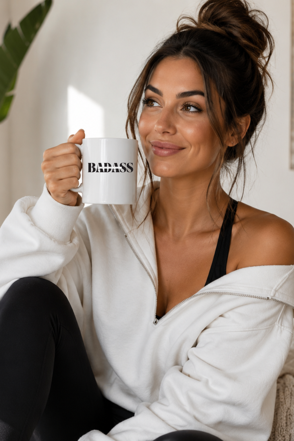 'UNAPOLOGETICALLY BADASS' Ceramic Mug