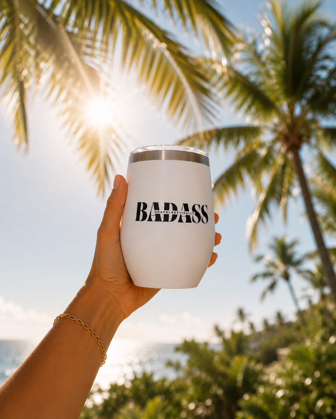 Unapologetically Badass Chill Wine Tumbler,