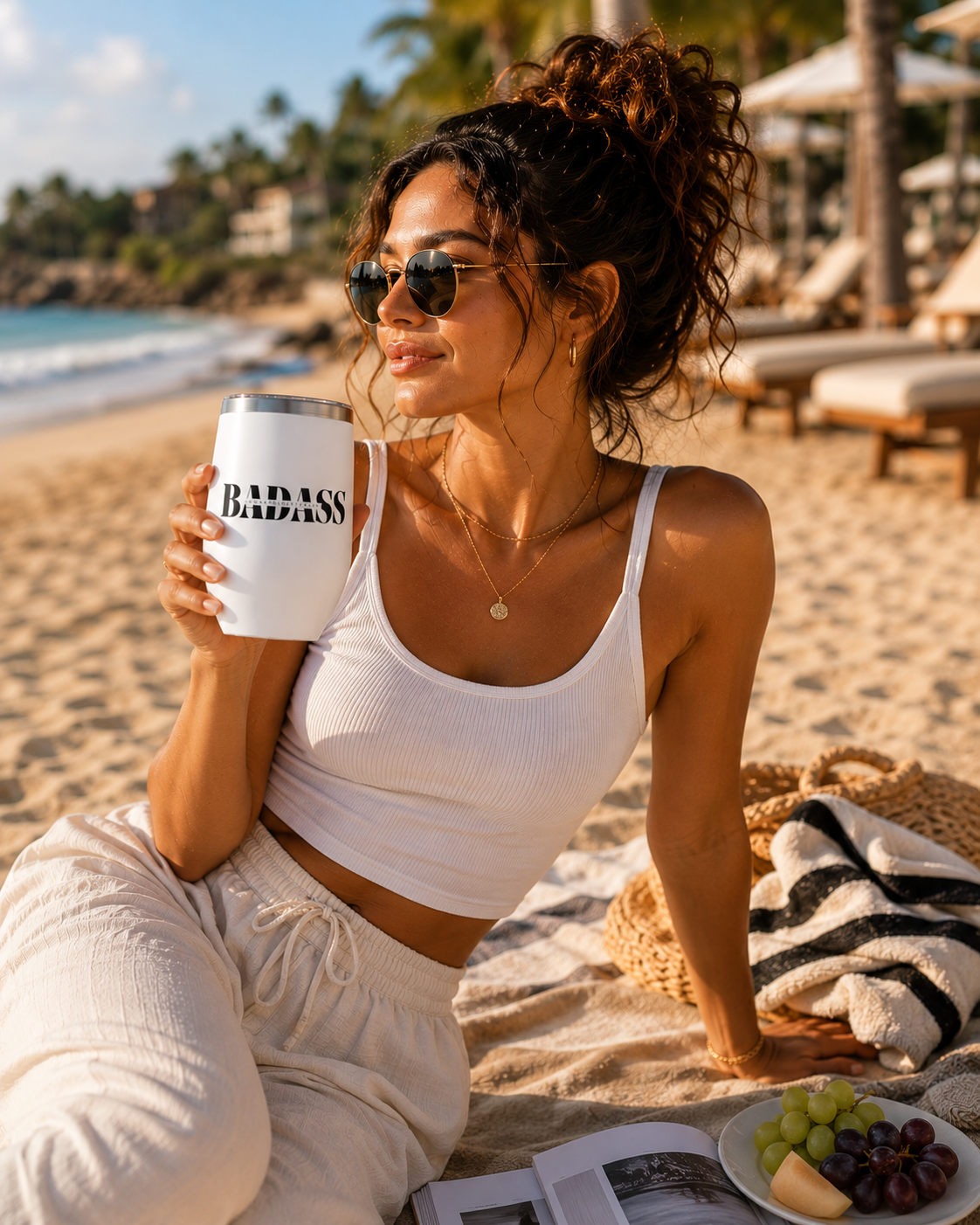 Unapologetically Badass Chill Wine Tumbler,