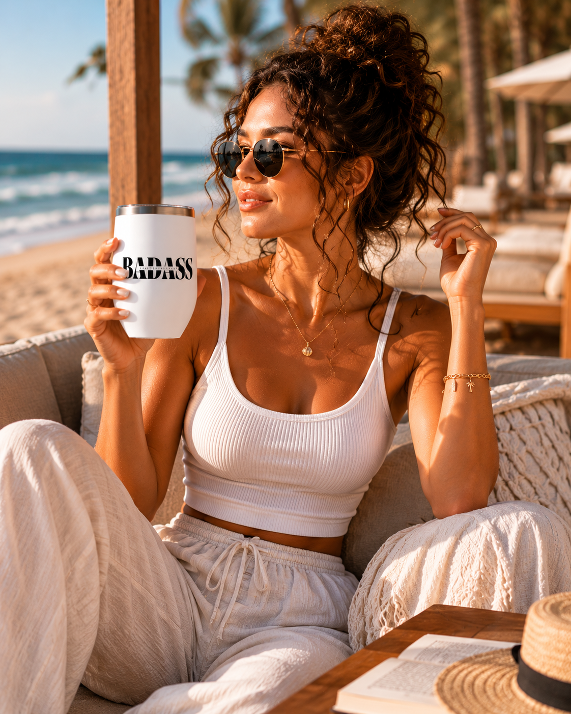 Unapologetically Badass Chill Wine Tumbler,