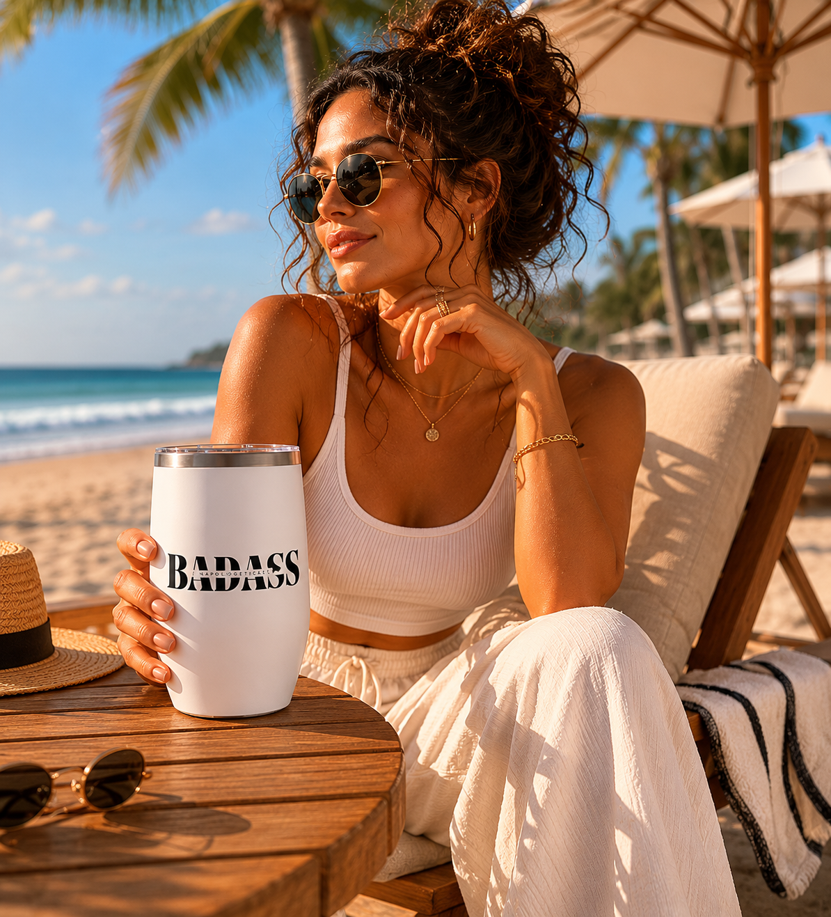 Unapologetically Badass Chill Wine Tumbler,