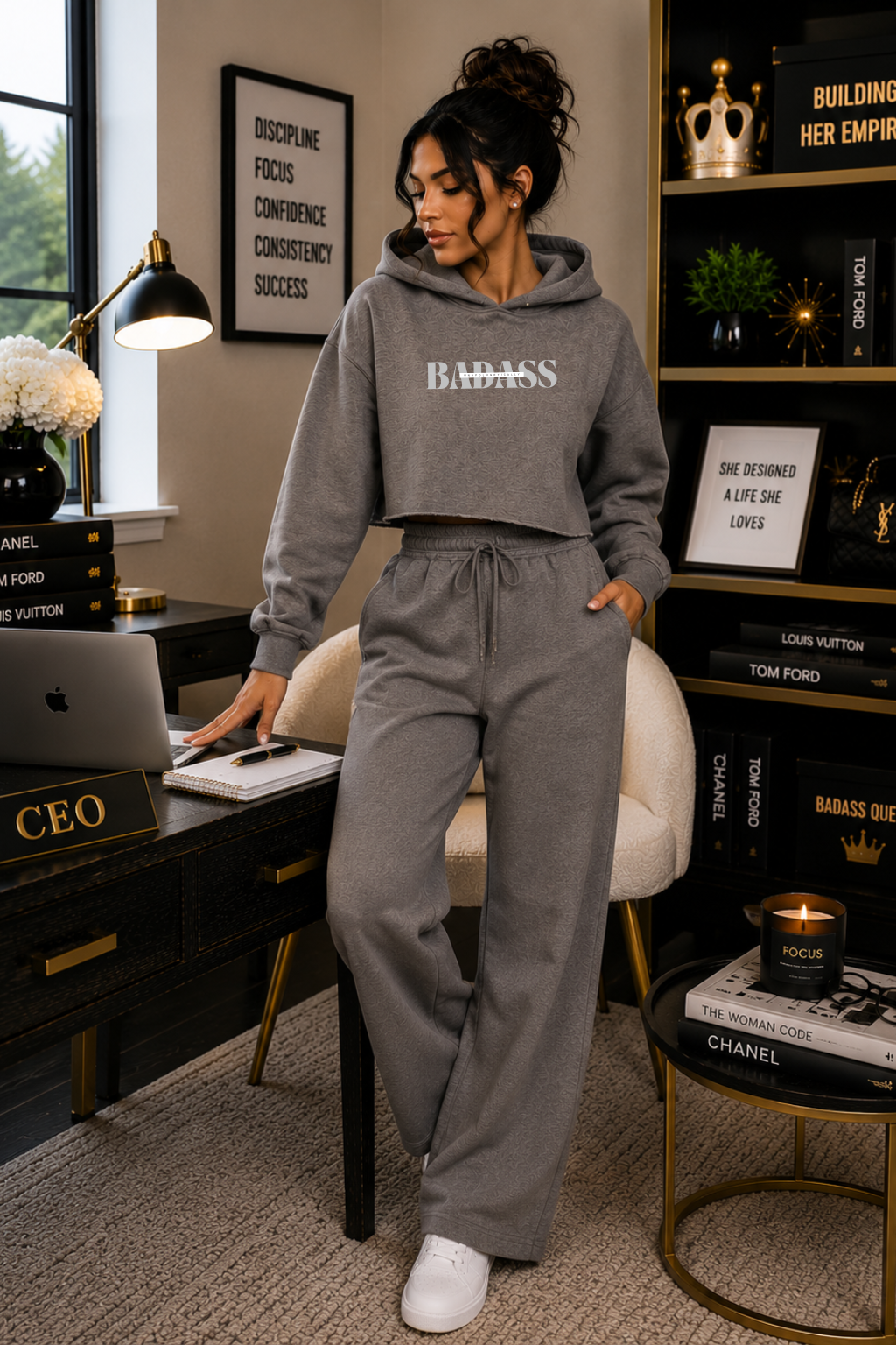 Unapologetically Badass Crop Hoodie