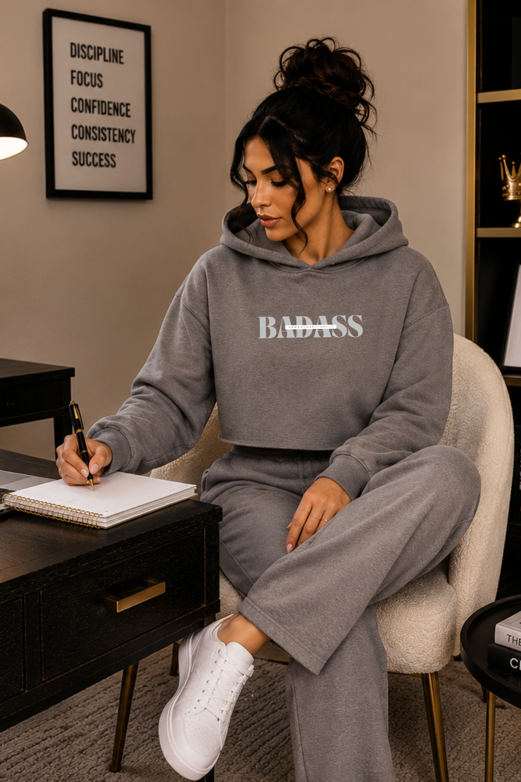 Unapologetically Badass Crop Hoodie