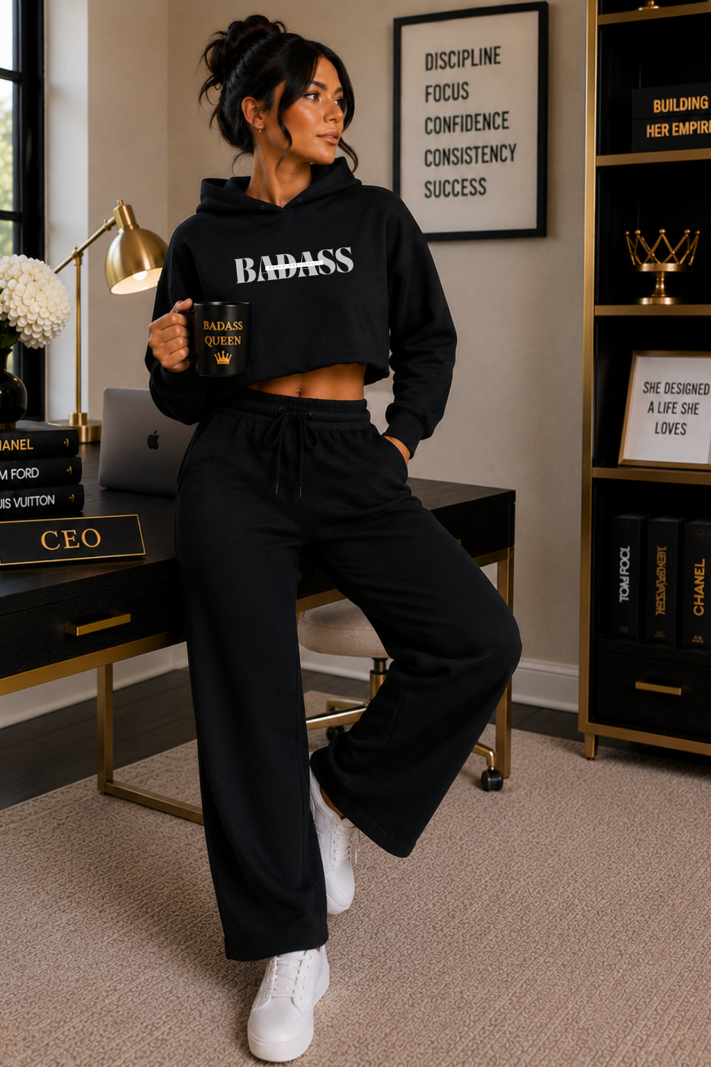Unapologetically Badass Crop Hoodie
