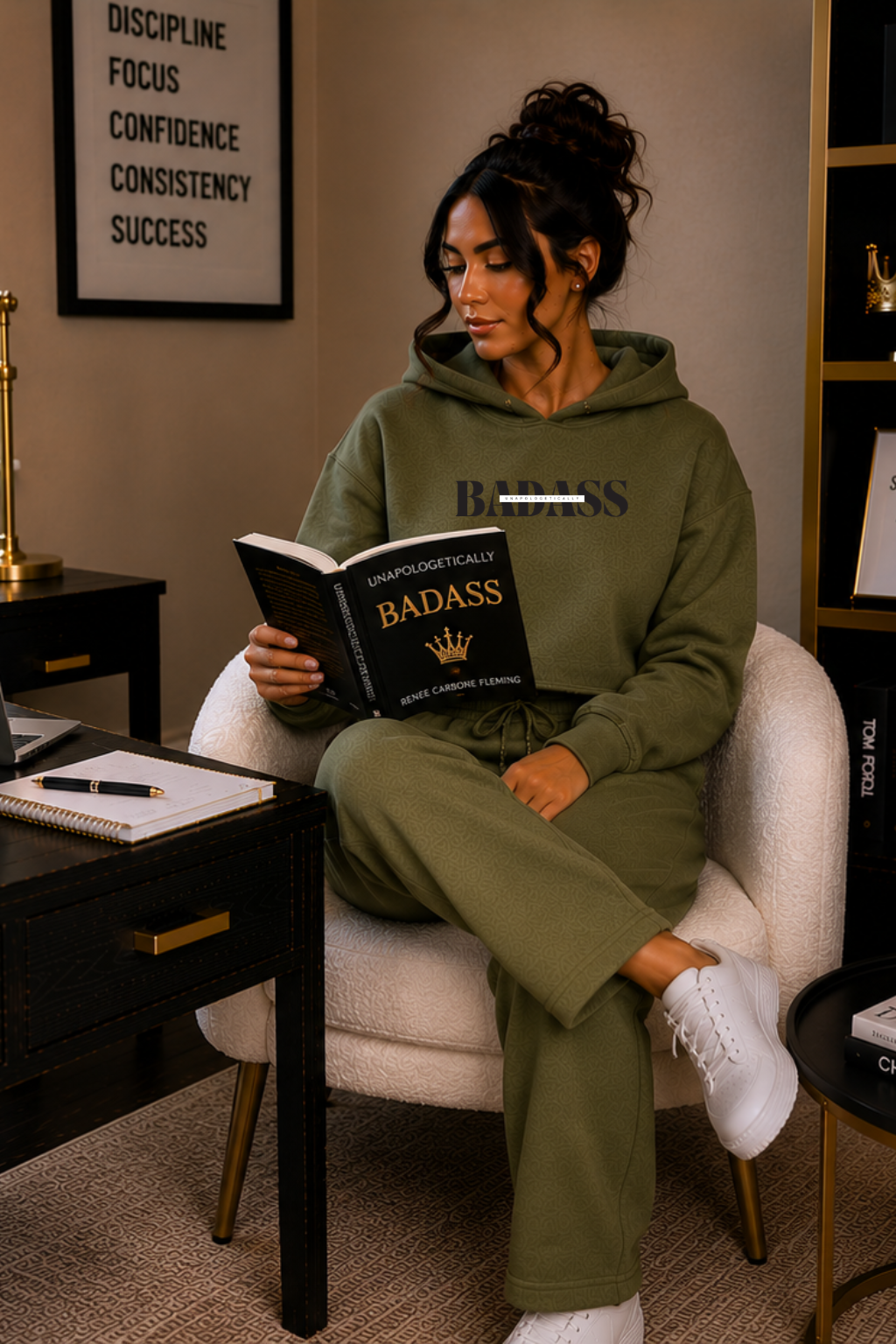 Unapologetically Badass Crop Hoodie