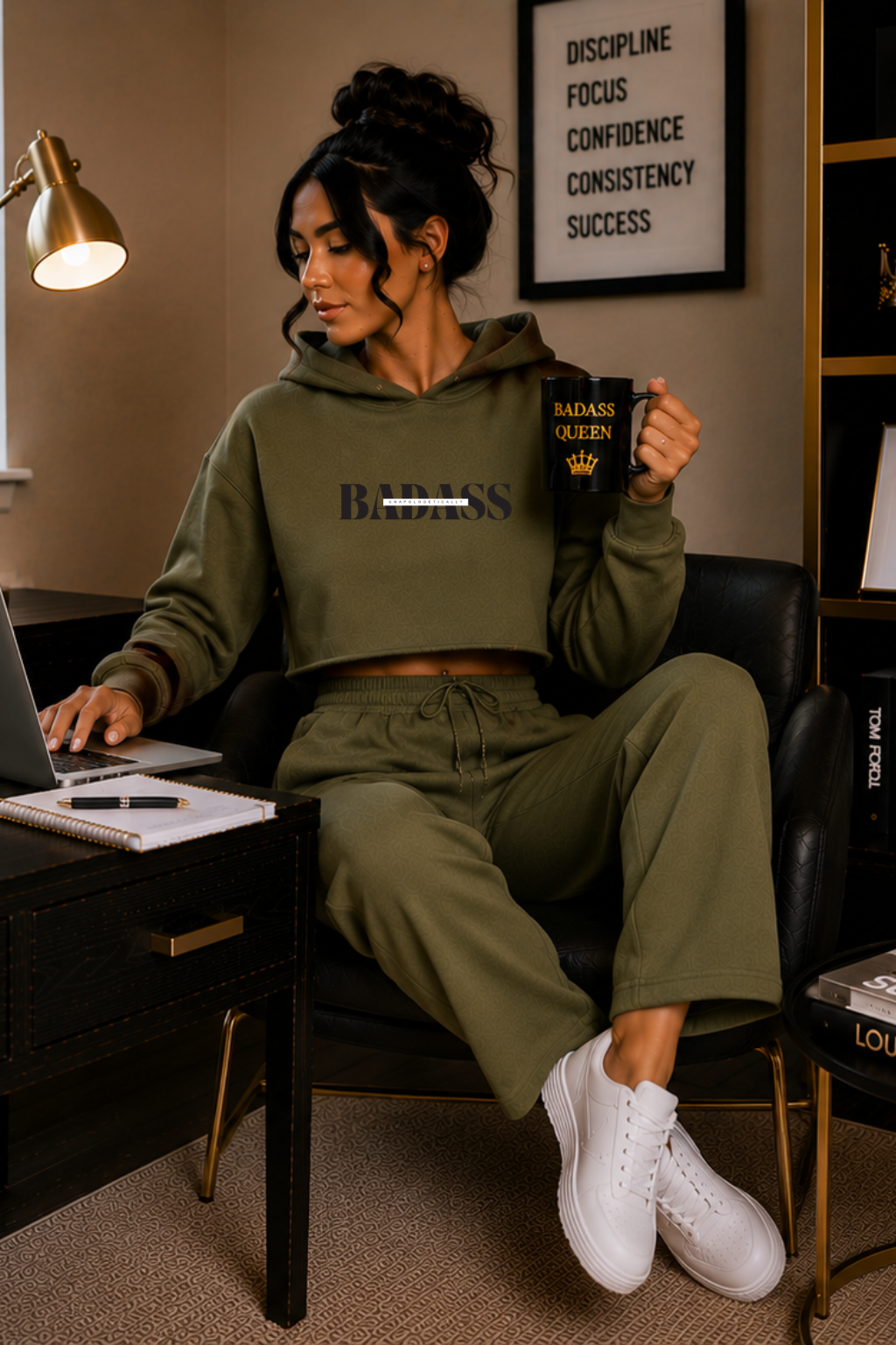 Unapologetically Badass Crop Hoodie