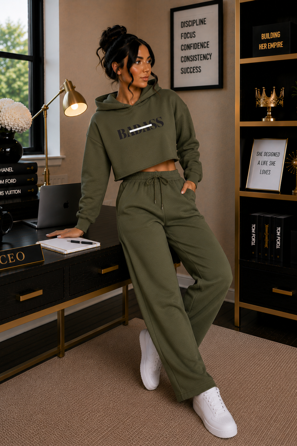 Unapologetically Badass Crop Hoodie