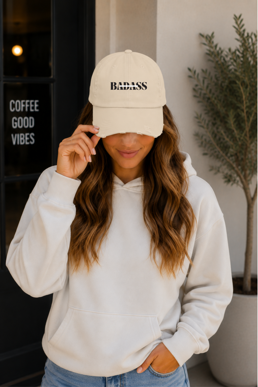 Unapologetically  Badass Distressed Cap
