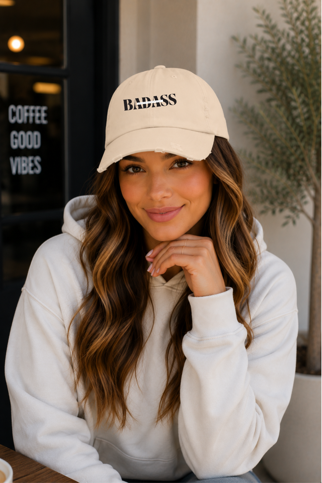 Unapologetically  Badass Distressed Cap