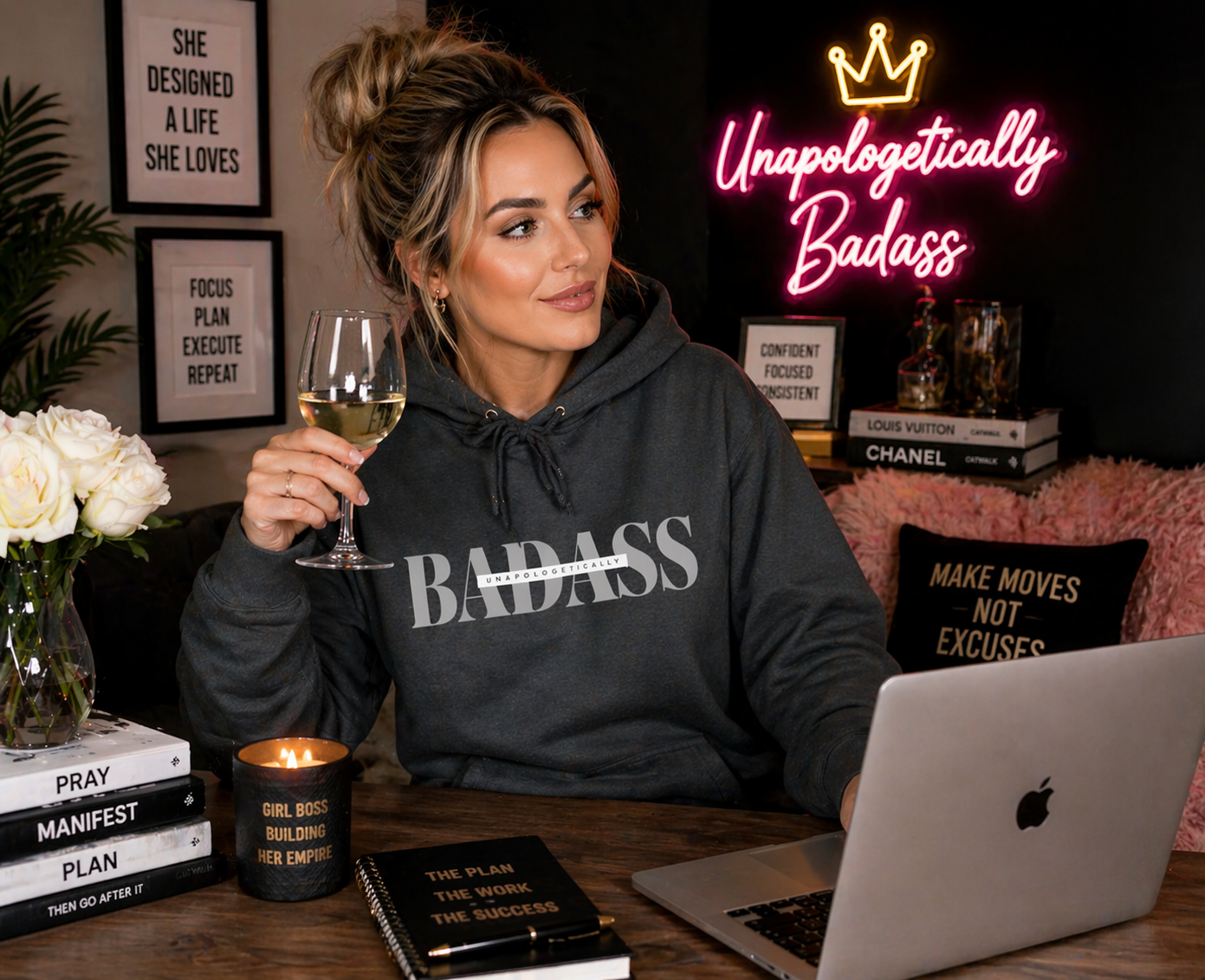 Unapologetically Badass Fleece Hoodie