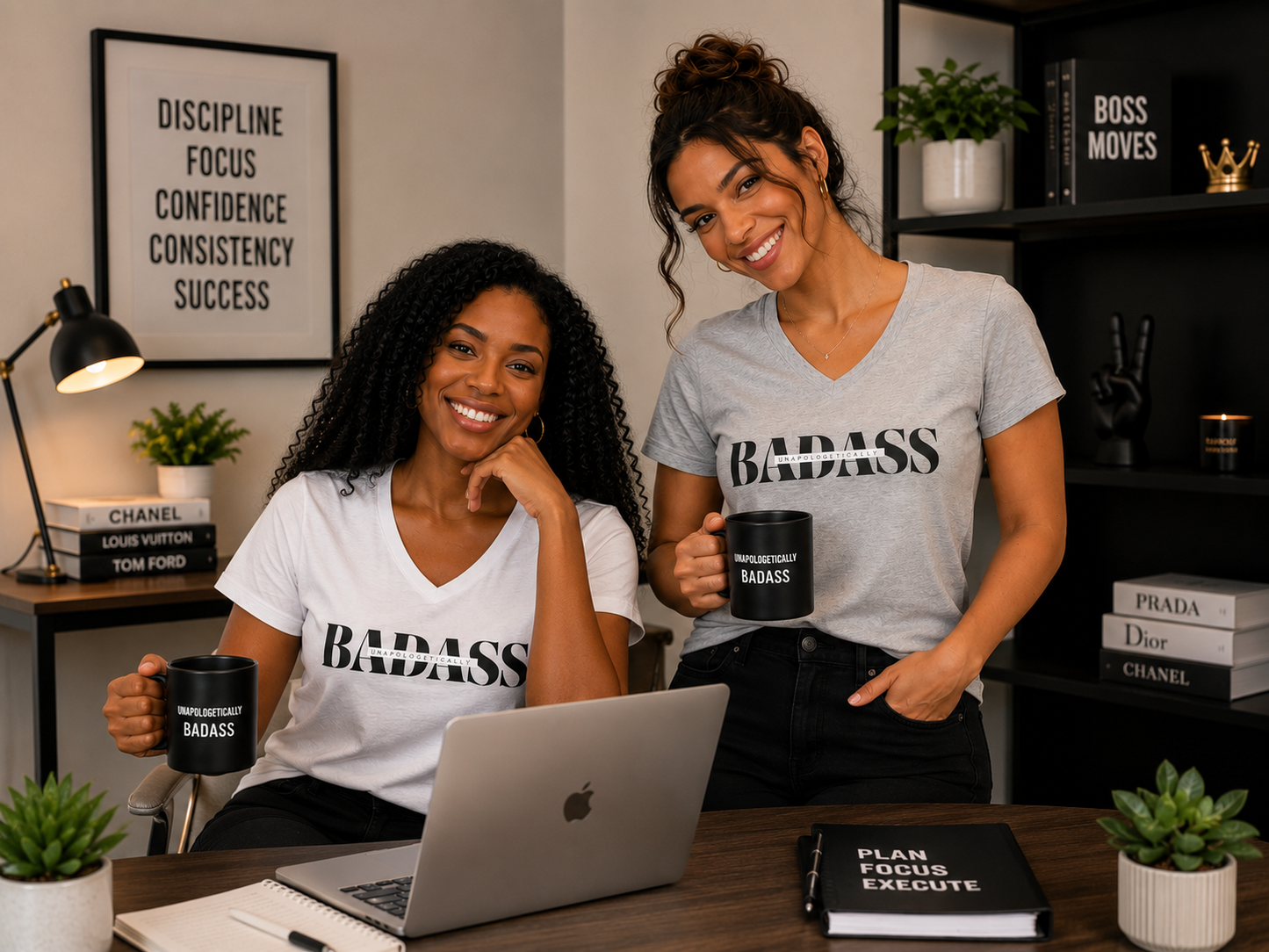 Unapologetically Badass V-Neck Tee