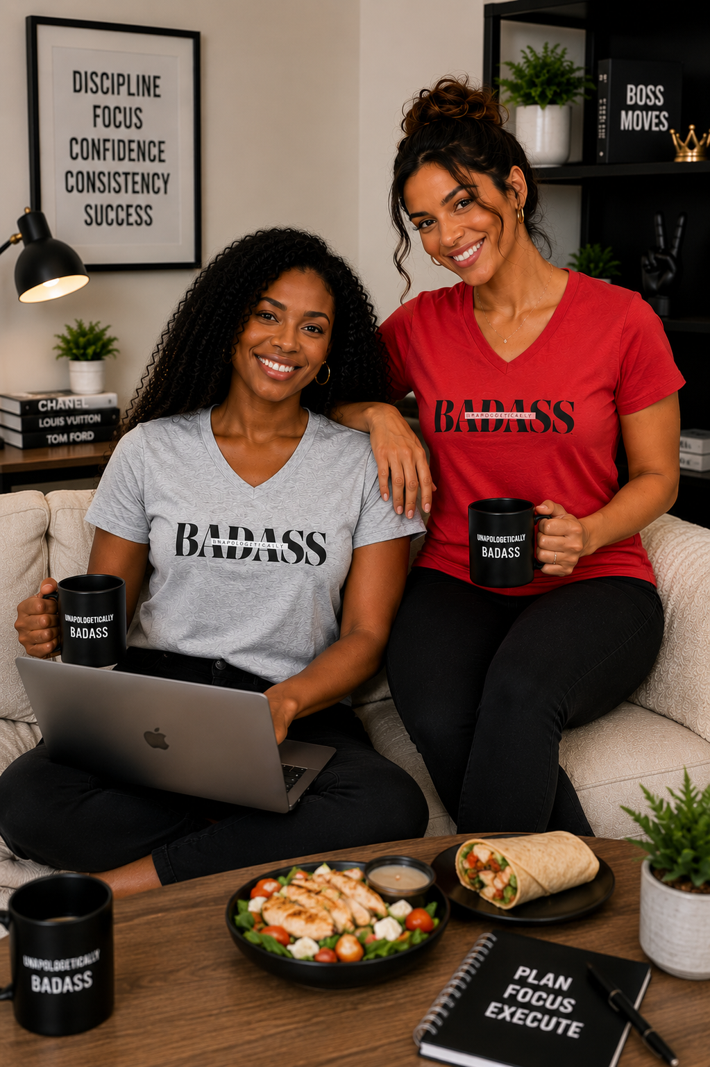 Unapologetically Badass V-Neck Tee